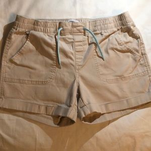 Khaki Brown Cloth Shorts
